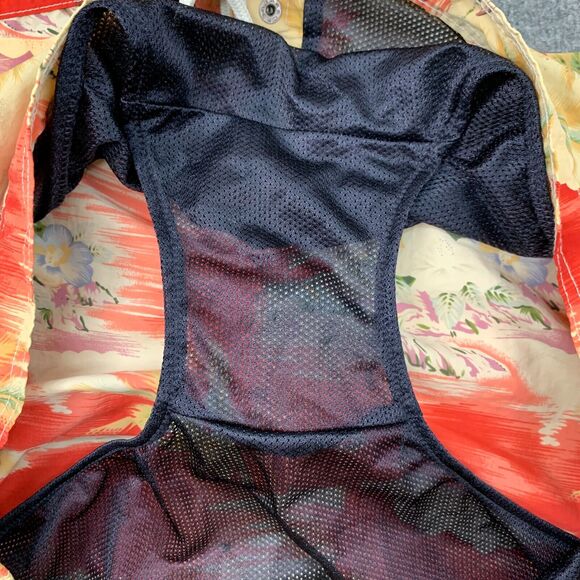 Lands End Hoffman California Swim Trunk Men XXL 2XL Floral Red Brief Lined Short - Picture 12 of 14